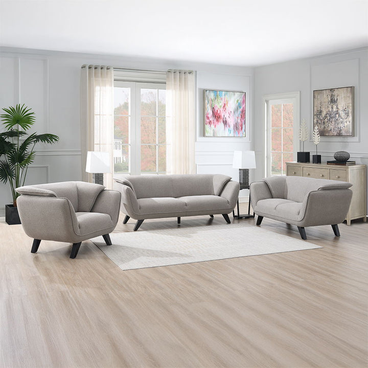 Nayeli - Loveseat - Brown Linen