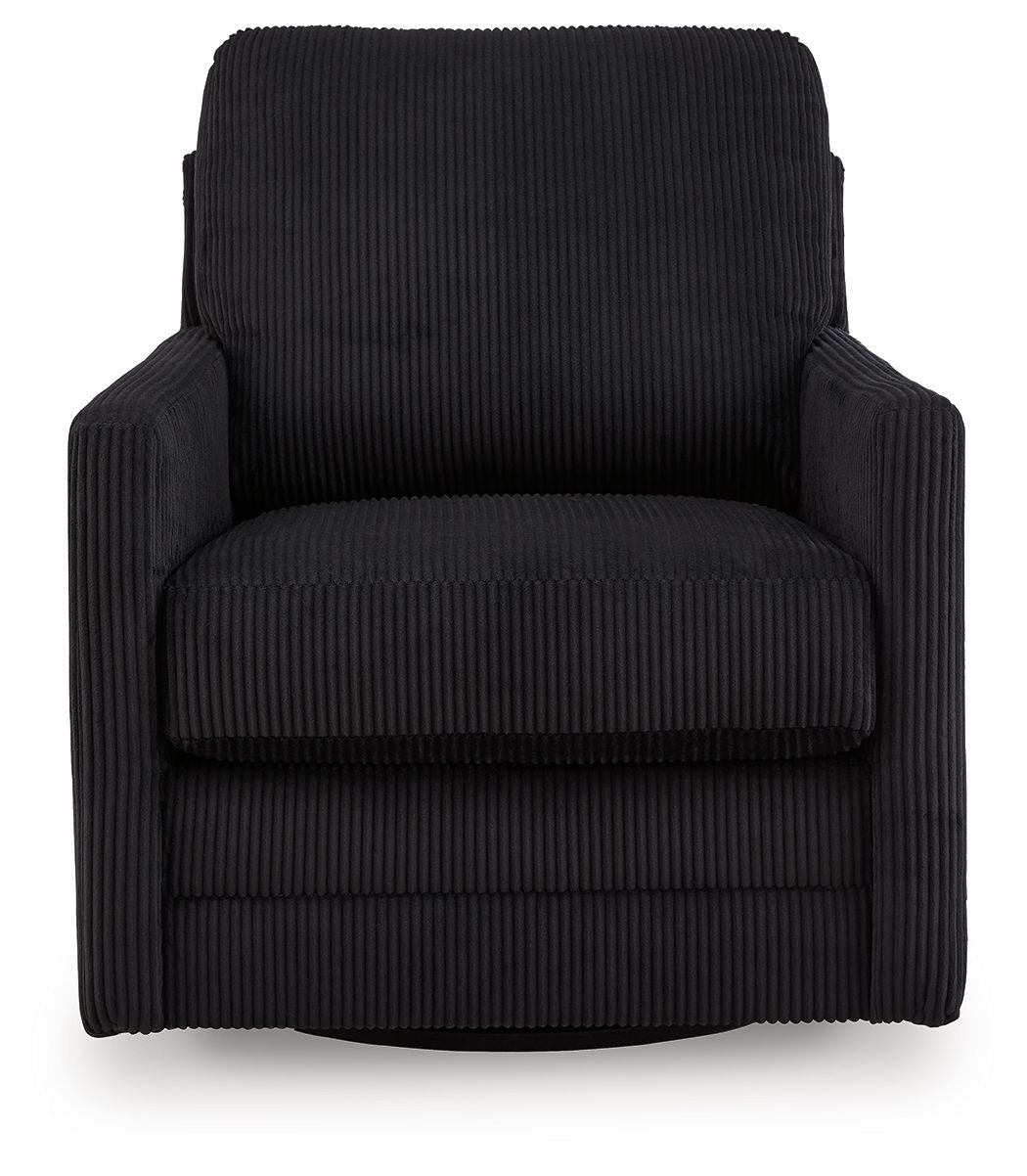 Icaman - Swivel Chair - Onyx by Ashley Furniture product image