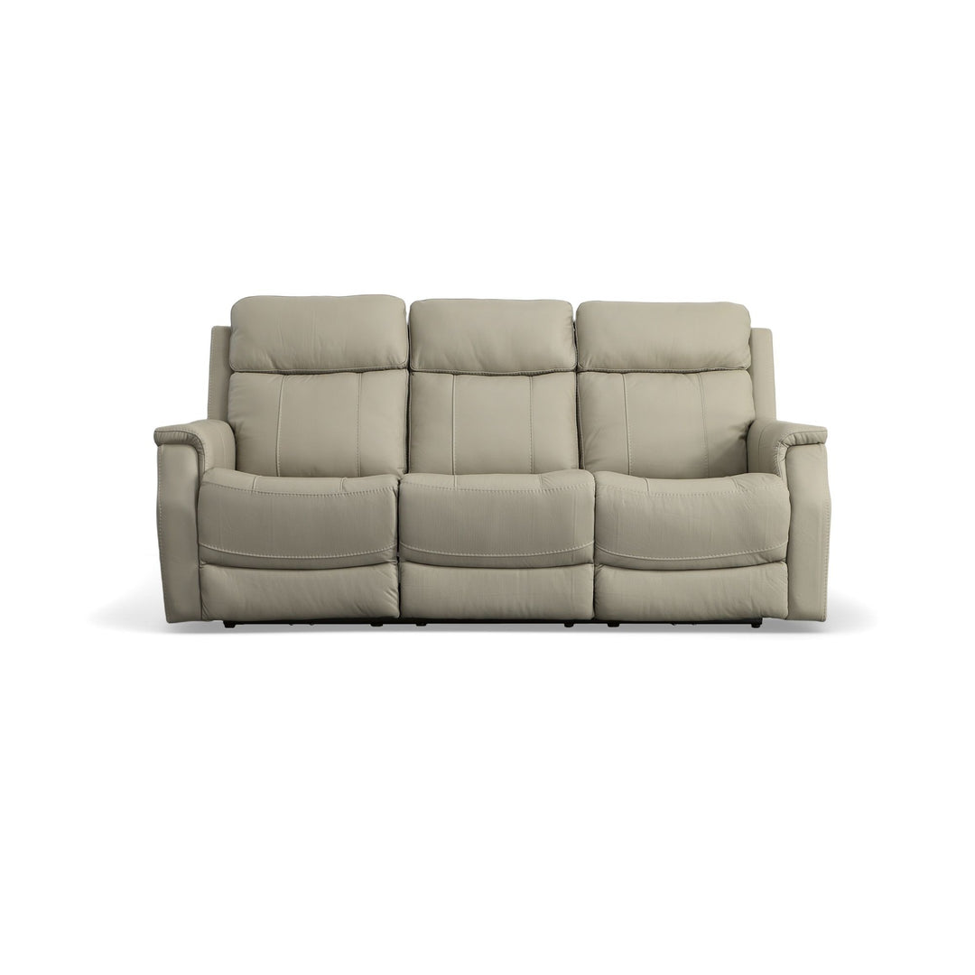 Flexsteel 1520-62PH-07201 Easton  Power Reclining Sofa With Power Headrests & Lumbar  Dove