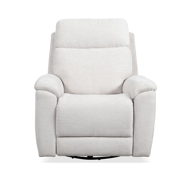 Refined Swivel Gliding Recliner Pearl