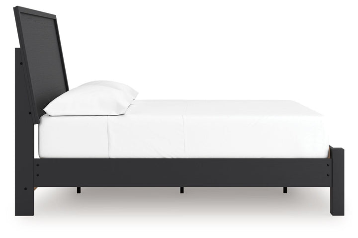 Danziar - Full Panel Bed With Low Footboard - Black by Ashley Furniture product image