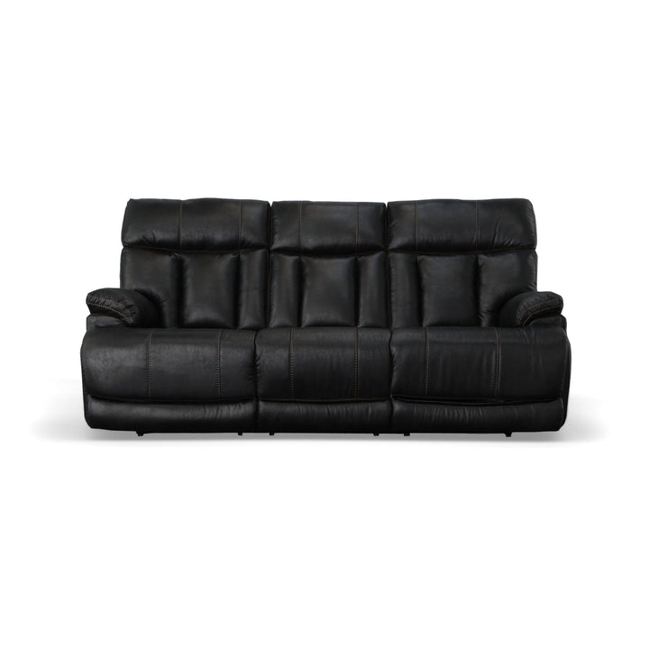 Clive Power Reclining Sofa With Power Headrests &amp; Lumbar Peppercorn