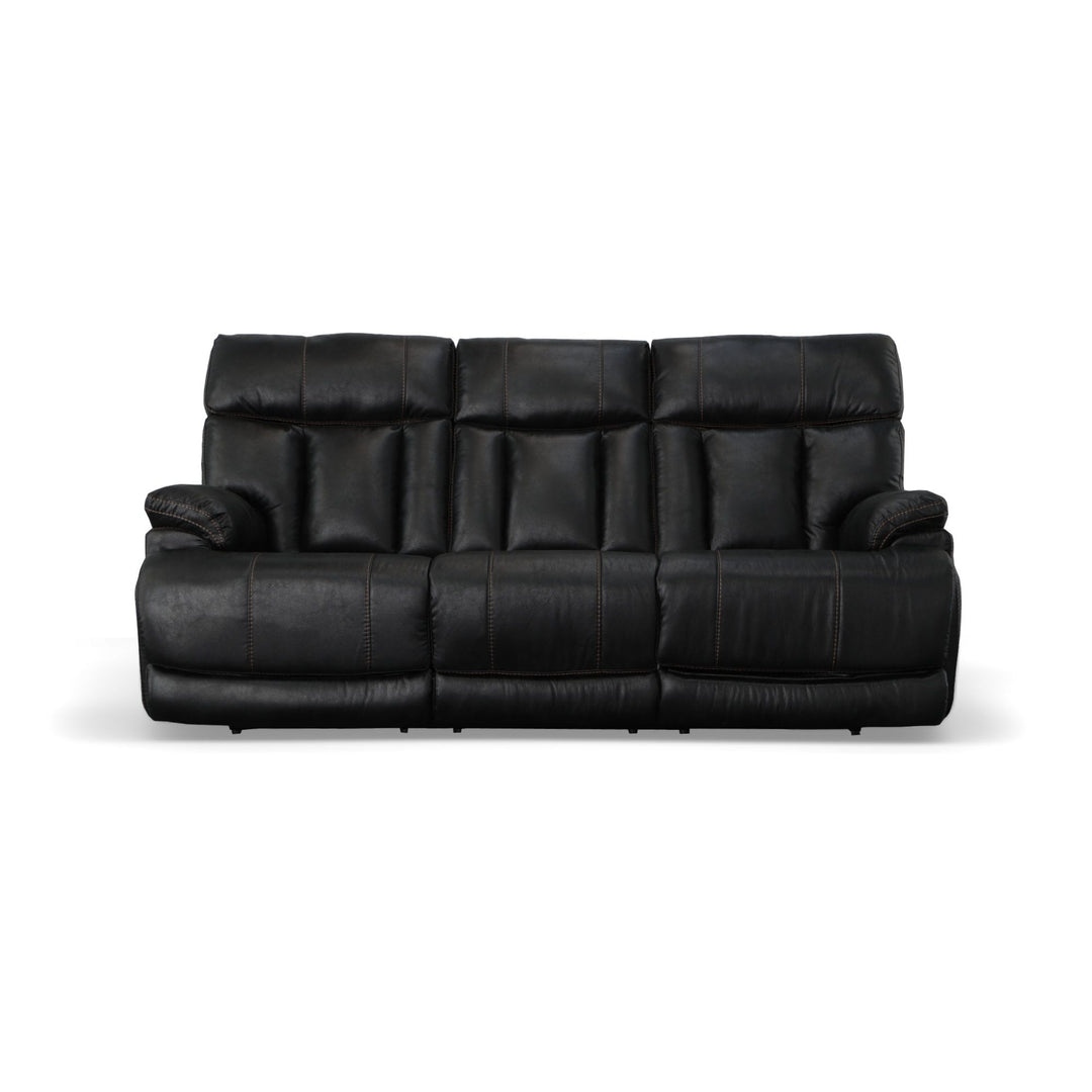 Flexsteel 1594-62PH-37400 Clive  Power Reclining Sofa With Power Headrests & Lumbar  Peppercorn