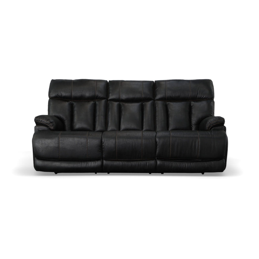 Flexsteel 1594-62PH-37400 Clive  Power Reclining Sofa With Power Headrests & Lumbar  Peppercorn