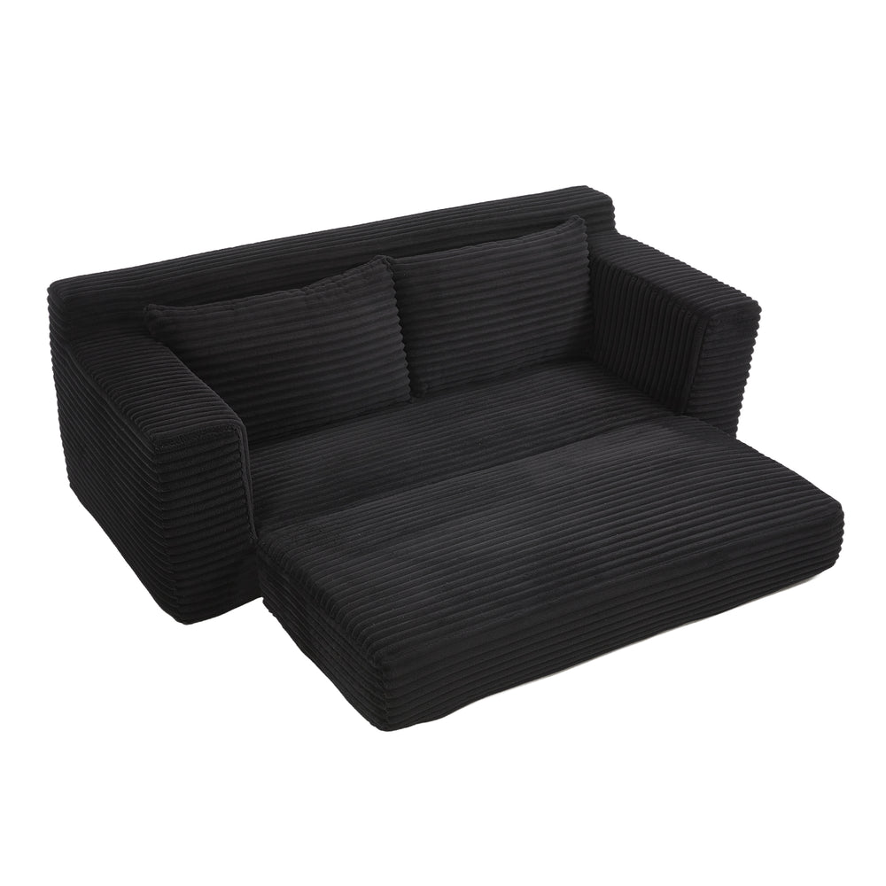 convertible-sofa-sleeper-with-memory-foam-steel-frame-corduroy-fabric