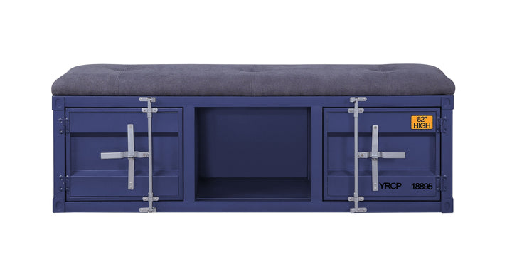 Cargo - Bench With Storage - Blue / Gray