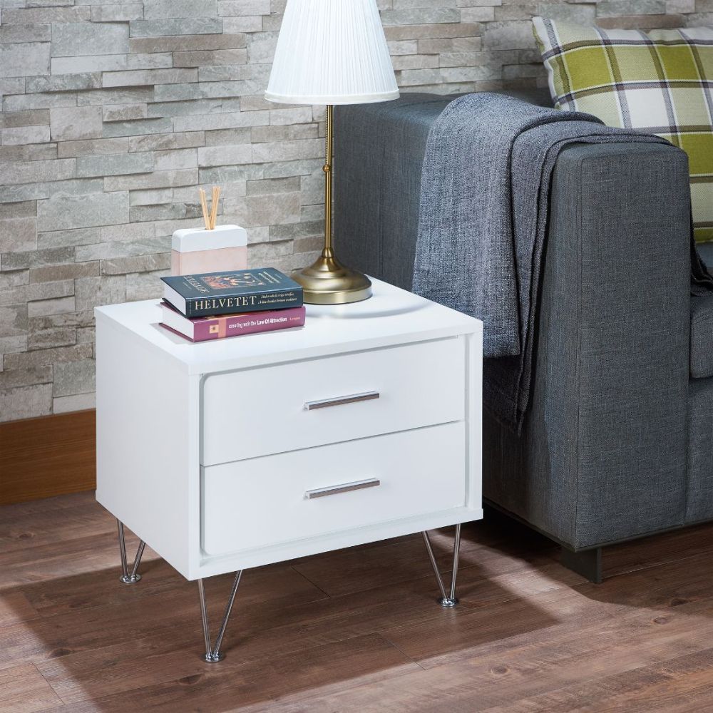 Deoss - Accent Table - White