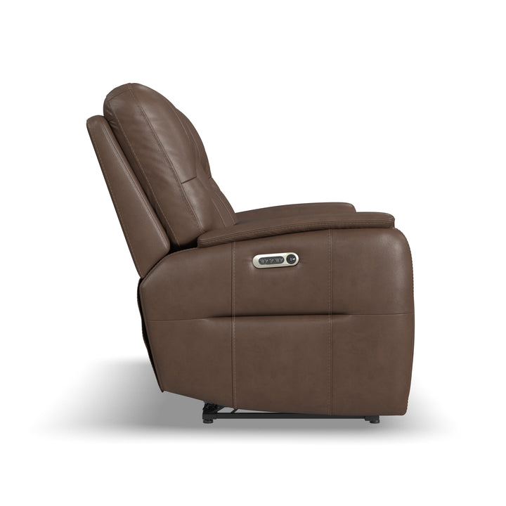 Wilson Power Reclining Loveseat With Console And Power Headrests Café
