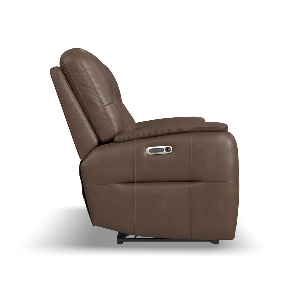 Wilson Power Reclining Loveseat With Console And Power Headrests Café