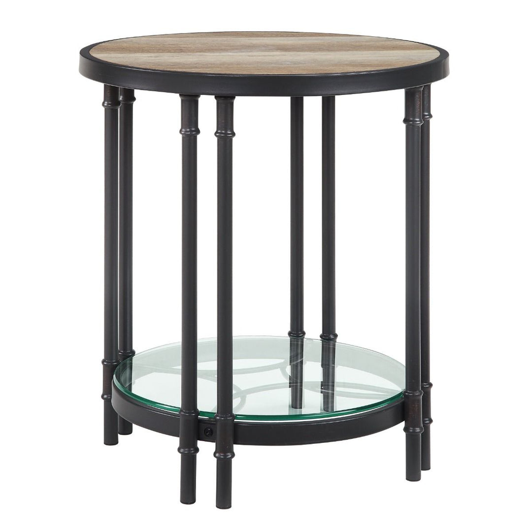 Brantley - End Table - Oak & Sandy Black