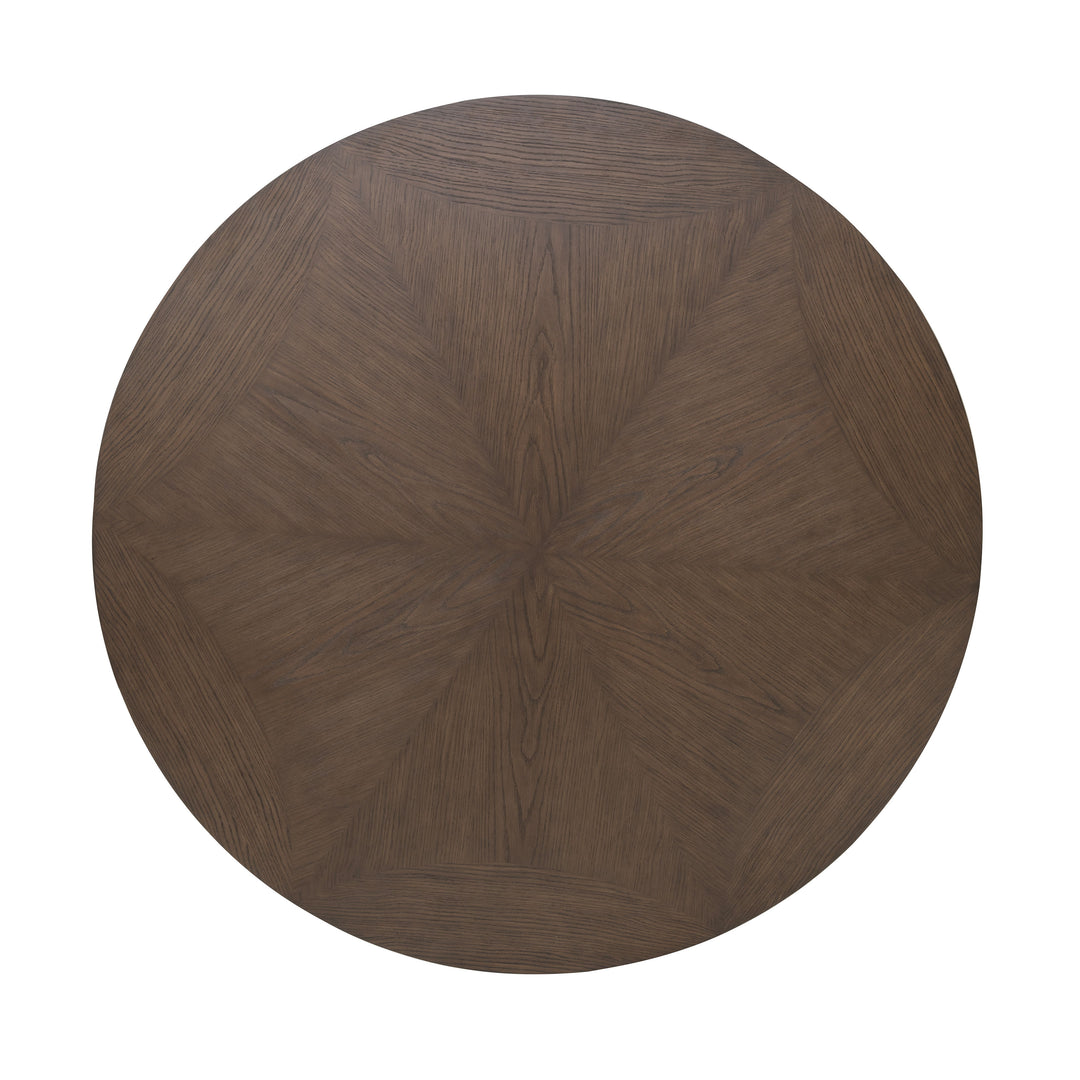 Flexsteel W1013-834 Athens  Round Dining Table  Chocolate Brown