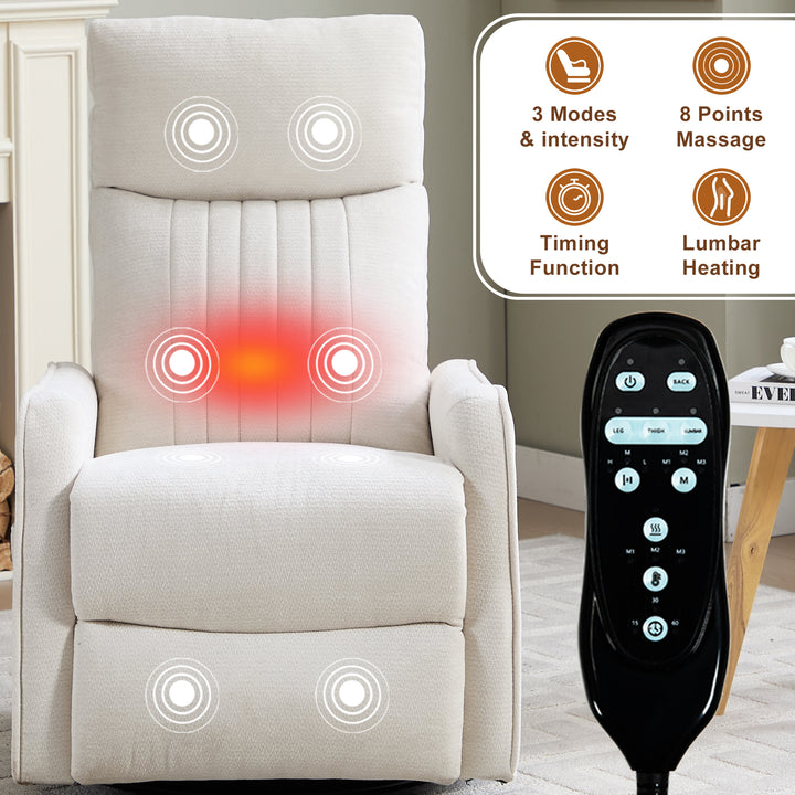 beige-heat-massage-manual-recliner-chair-with-rocker-and-swivel-in-fabric-for-living-room