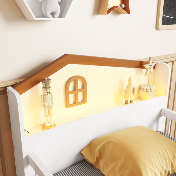 low-wooden-twin-loft-bed-with-led-lights-and-storage-drawers-white
