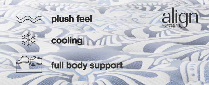 Plush Luxe 2.0 - California King Mattress - Blue by Ashley Furniture product image