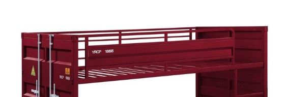 Cargo - Twin Twin Bunk Bed - Red