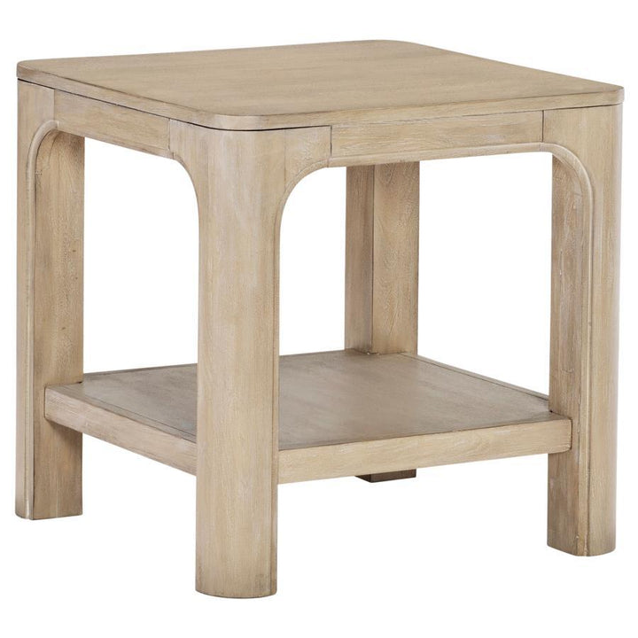 Solano - 3-Piece Square Coffee Table Set - Weathered Mango