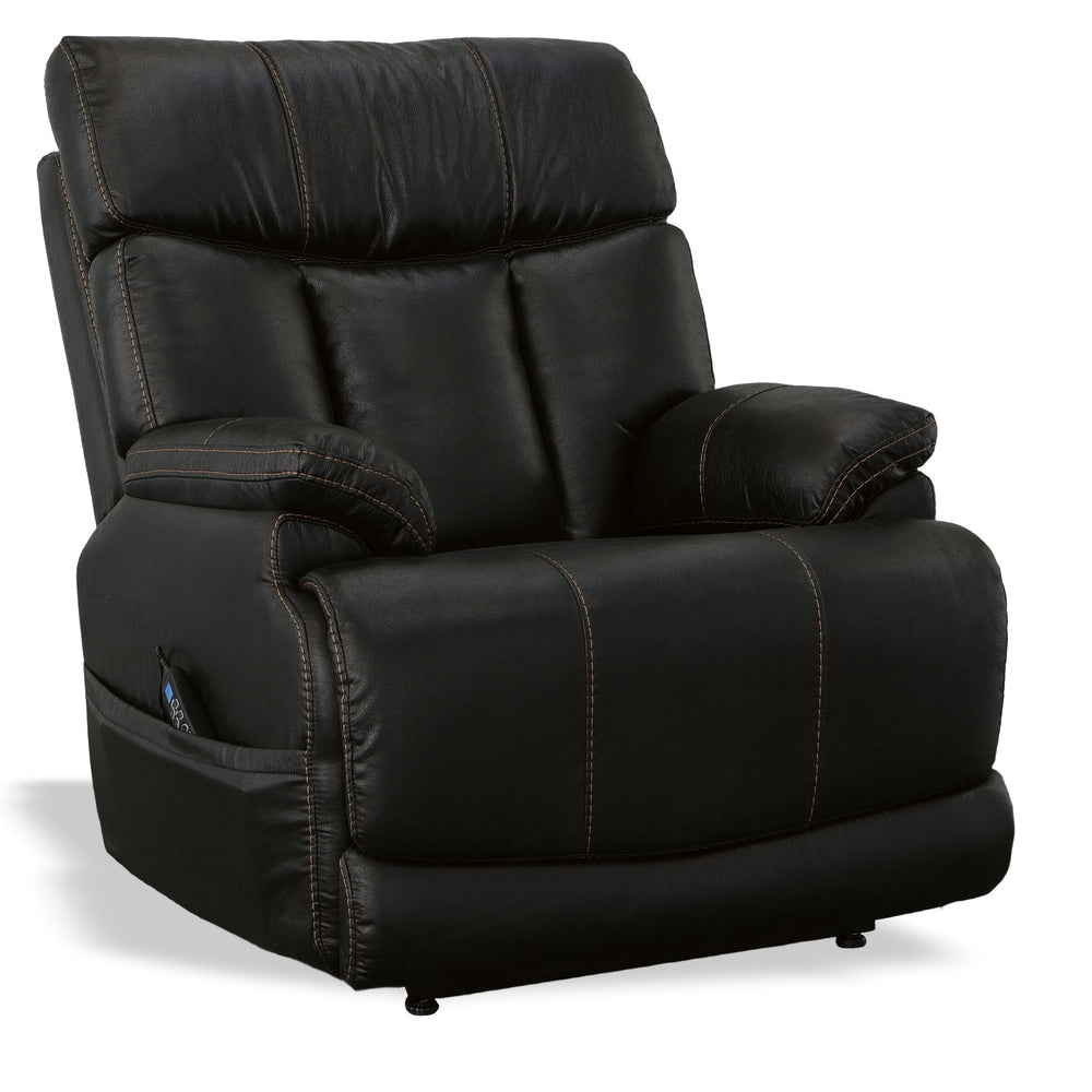 Clive Fabric Power Lift Recliner with Power Headrest & Lumbar in Peppercorn