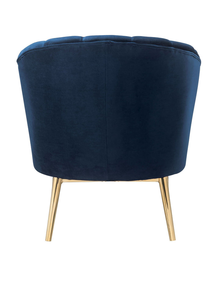 Colla - Accent Chair - Midnight Blue / Gold