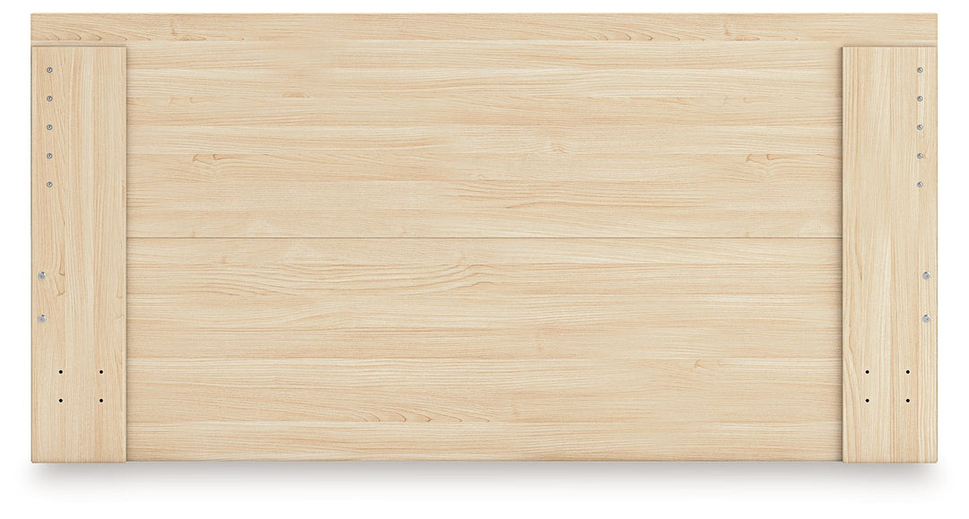 Onita - King Panel Platform Bed With 2 Side Storage - Natural by Ashley Furniture product image