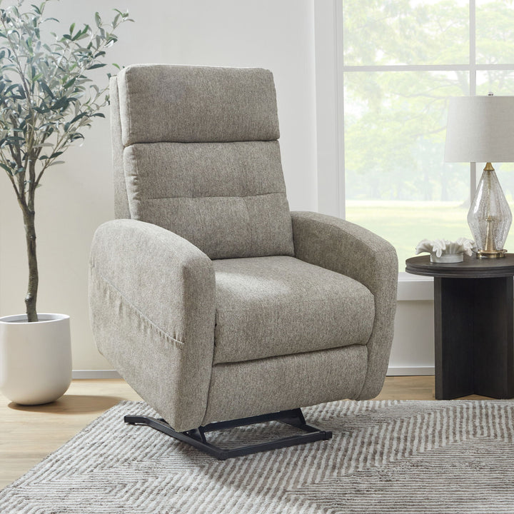 Charlotte Power Lift Recliner With Power Headrest &amp; Lumbar Gray