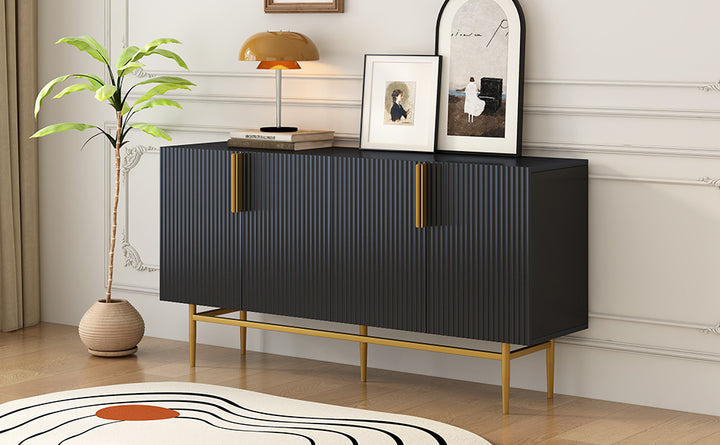 modern-elegant-4-door-sideboard-with-gold-metal-handle