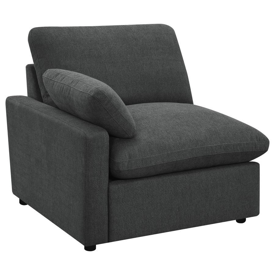 Collins - Modular Power Loveseat - Dark Gray