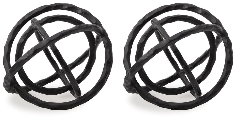 Barlee - Sculpture (Set of 2) - Black