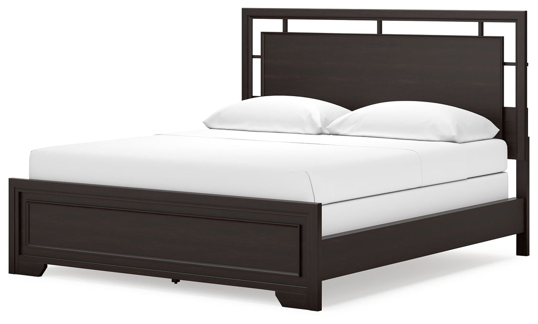 Covetown - California King Panel Bed - Dark Brown by Ashley Furniture product image