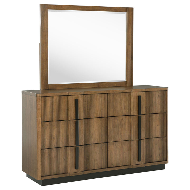 Coaster Furniture Terrace - 6-Drawer Dresser And Mirror - Ash Brown