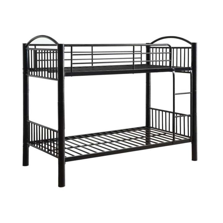 Cayelynn - Twin Over Twin Bunk Bed - Black