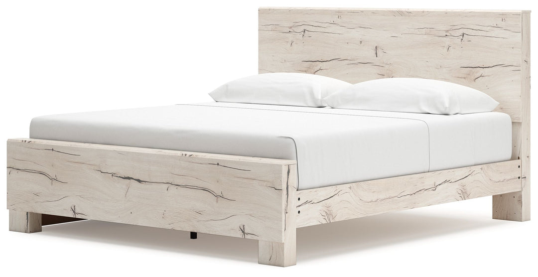 Lawroy - King Panel Bed With Under Bed Storage - Light Natural by Ashley Furniture product image