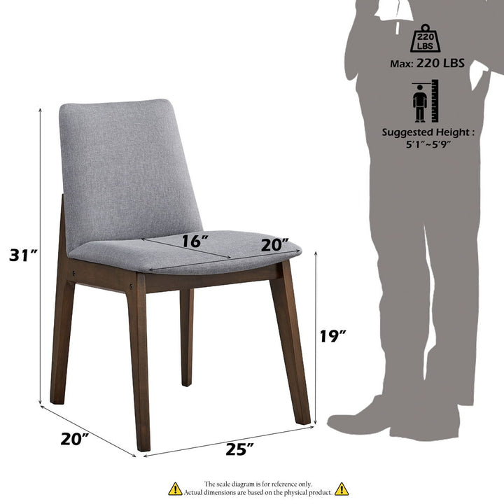 Kaela - Side Chair Set of 2) - Walnut