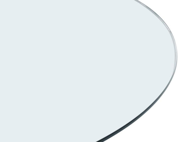 54" 10mm Round Clear Tempered Glass Top - Clear