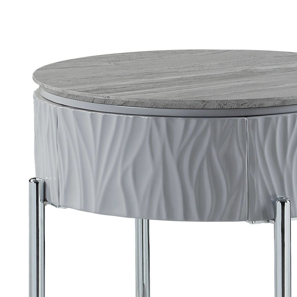 yukino-end-table-gray-high-gloss-chrome