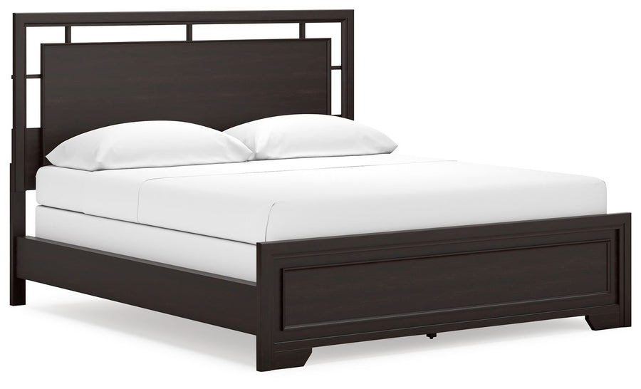 Covetown - California King Panel Bed - Dark Brown by Ashley Furniture product image