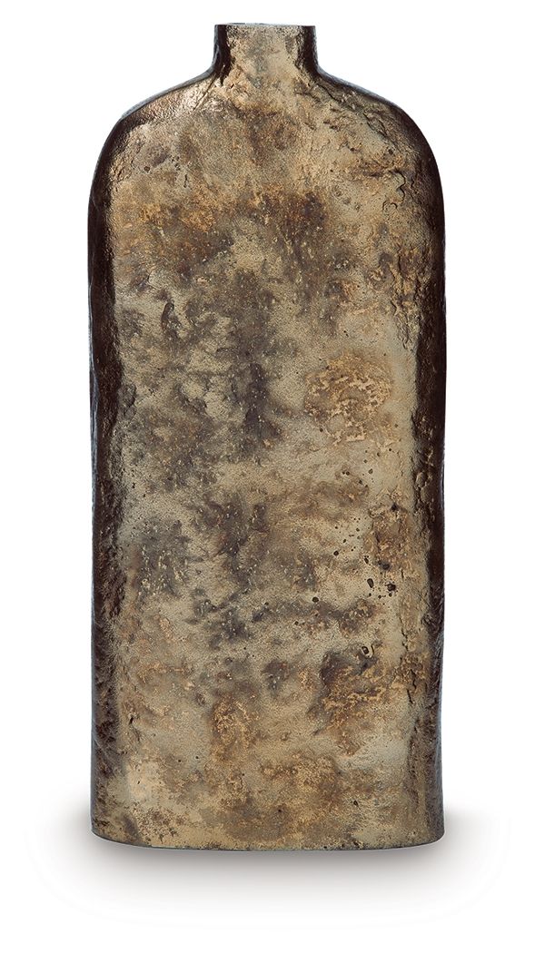 Wallmond - Vase - 13" - Antique Brass Finish by Ashley Furniture product image