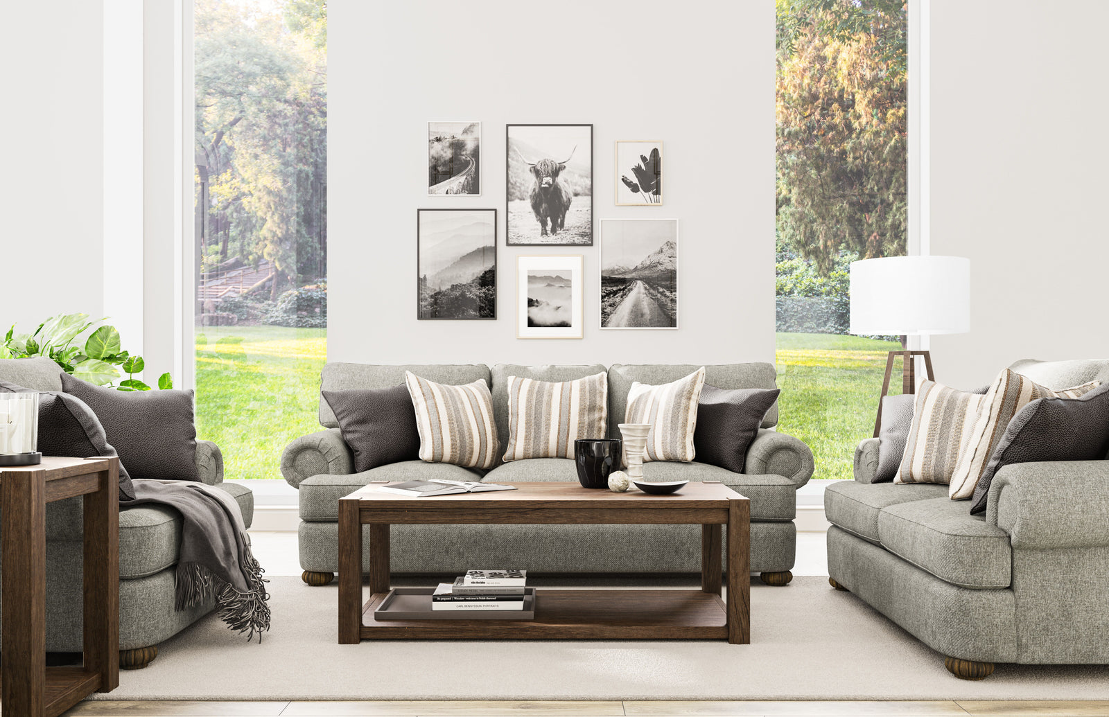Flexsteel 7321-31 Patterson  Sofa  Light Gray