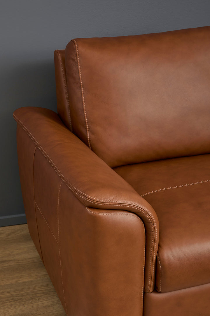 flexsteel-henry-caramel-leather-sofa