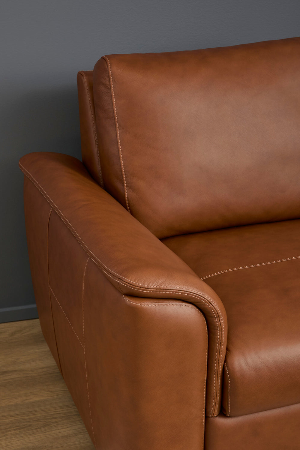 Henry Leather Sofa in Caramel