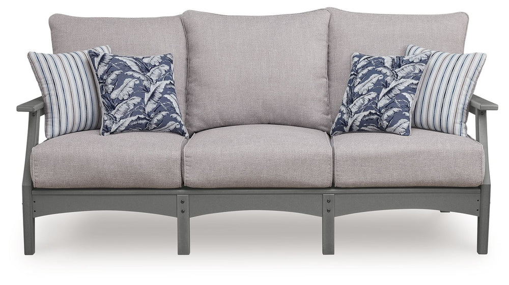 Cove Beach - Sofa With Cushion - Gray