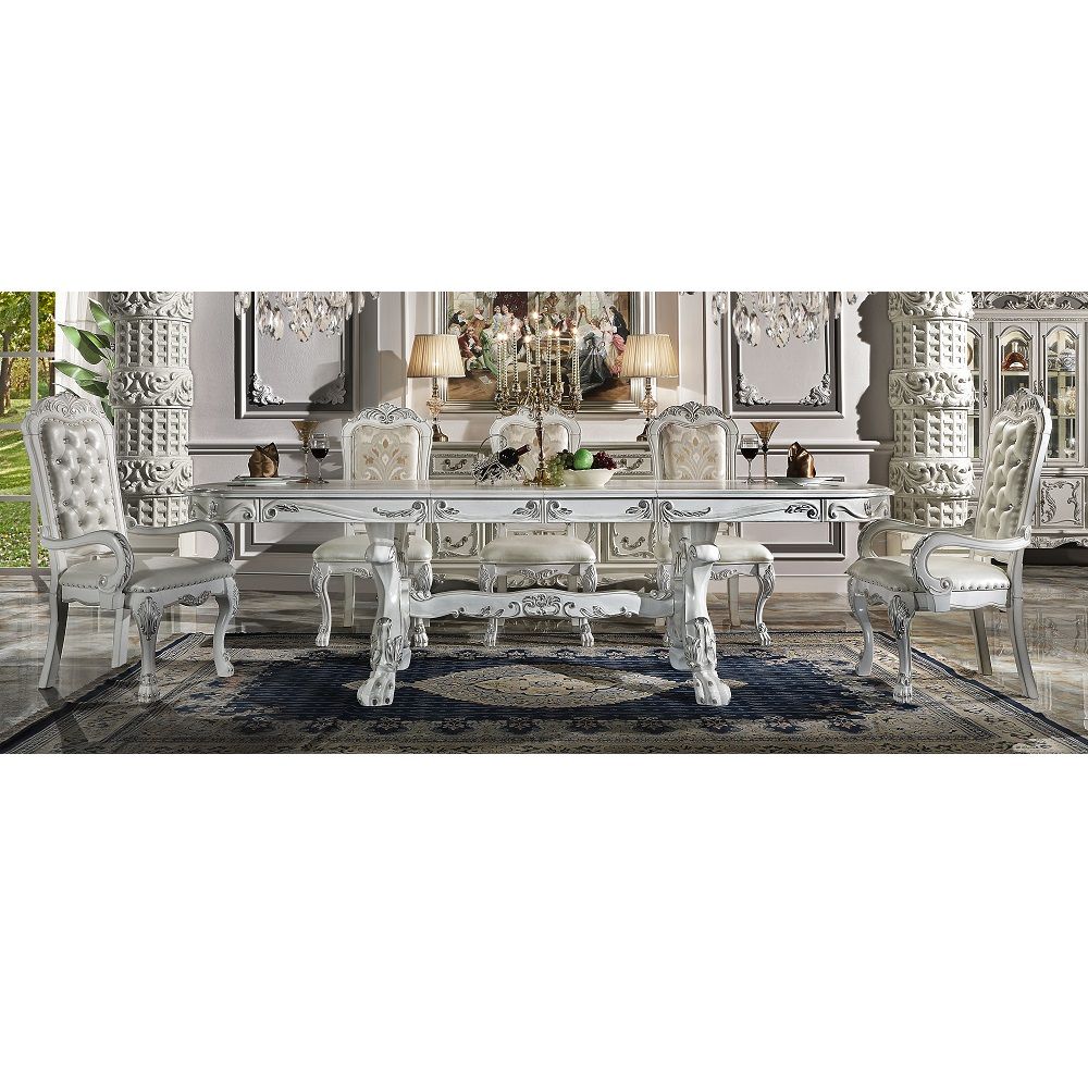 Dresden - 108" Dining Table - Bone White