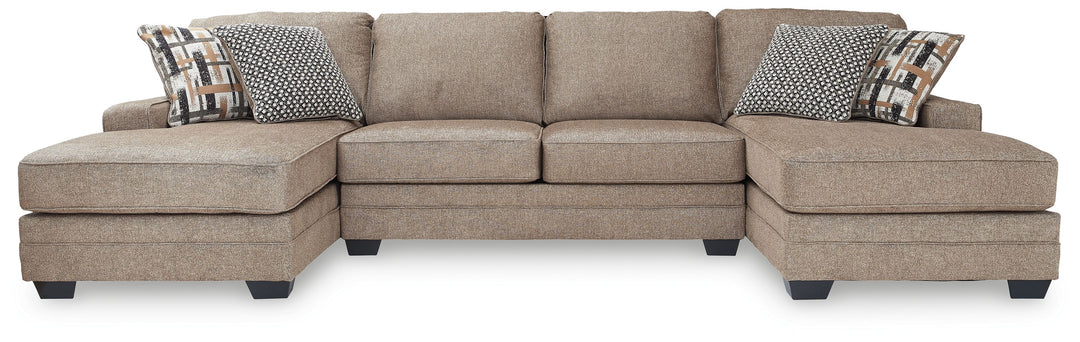 Cannonbrook - 3-Piece Sectional With Chaises - Nutmeg by Ashley Furniture product image