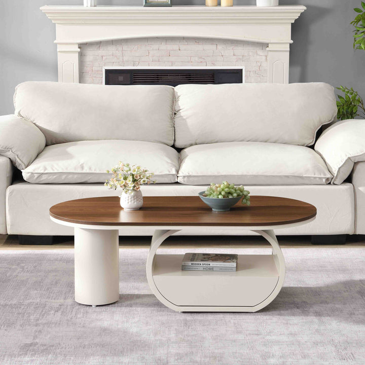 luxury-oval-coffee-table-with-storage-drawer-white-metal-center-table