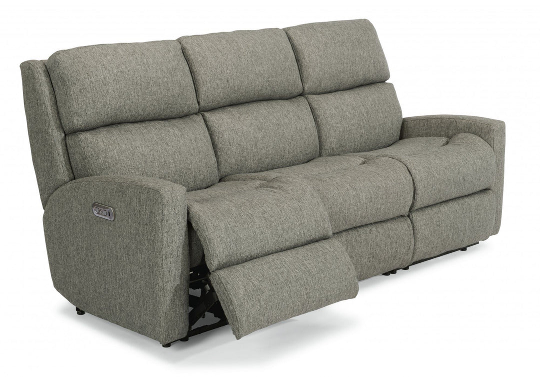 Flexsteel 2900-62H Catalina  Power Reclining Sofa With Power Headrests  Gray