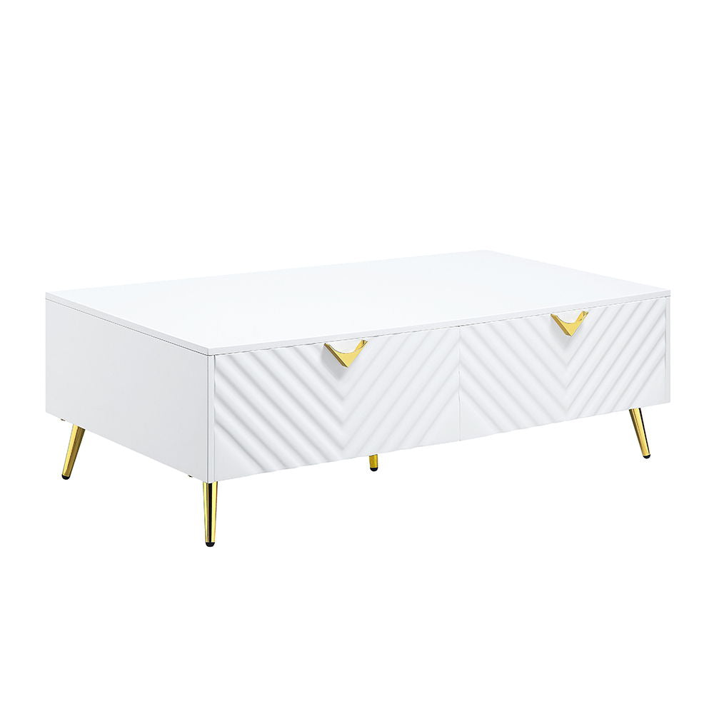 Gaines - Coffee Table - White High Gloss