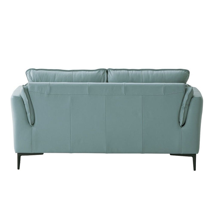 mesut-loveseat-sage-green-top-grain-leather-black