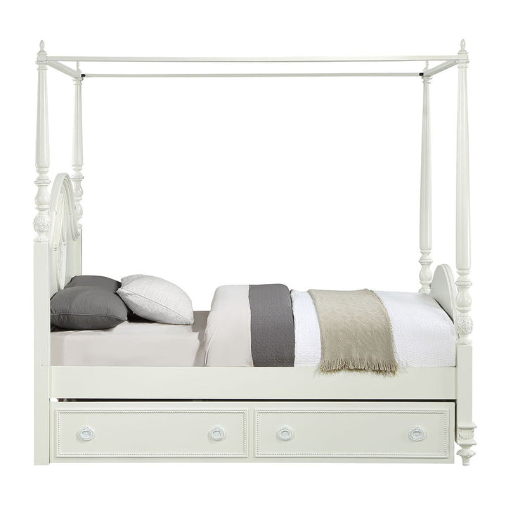 Dorothy - Full Post Bed - Ivory