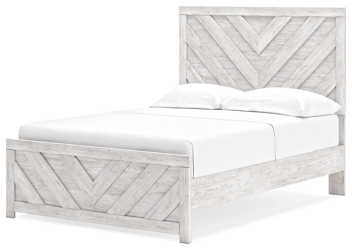 Cayboni - Full Panel Bed - Whitewash by Ashley Furniture product image