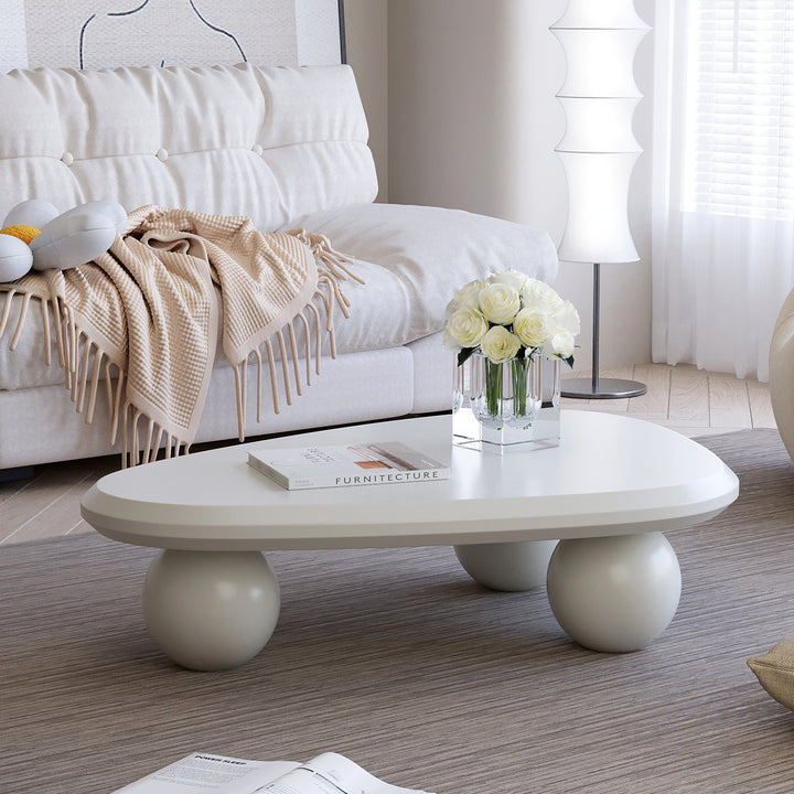 Modern Wooden Accent Center Table for Small Spaces