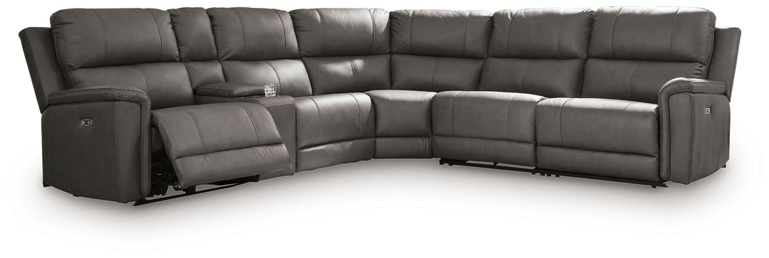 Bleckley - 6-Piece Power Reclining Sectional With LAF And RAF Recliners - Anchor by Ashley Furniture product image